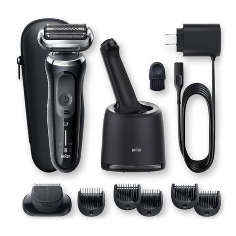 Máy Cạo Râu Braun Series 7 7075CC - Điện, Chống Thấm, Thích Ứng 360 Độ, Thời Gian Sạc 5 Phút, Trung Tâm SmartCare 4in1, Xuất Xứ Đức