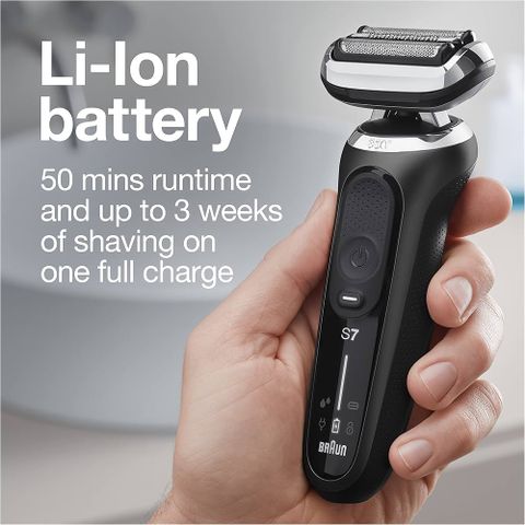 Máy Cạo Râu Braun Series 7 7075CC - Điện, Chống Thấm, Thích Ứng 360 Độ, Thời Gian Sạc 5 Phút, Trung Tâm SmartCare 4in1, Xuất Xứ Đức