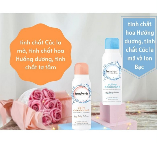 Xịt thơm vùng kín Femfresh 125ml của Anh