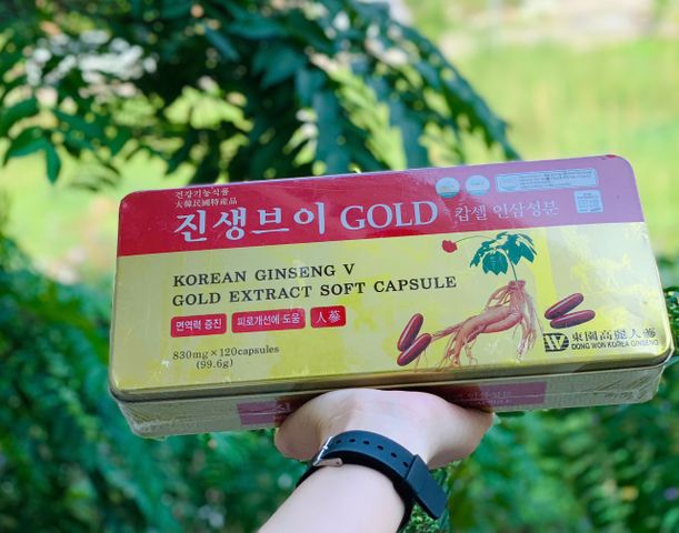 Viên đạm hồng sâm nhung hươu linh chi tổng hợp 120 viên Hàn Quốc
