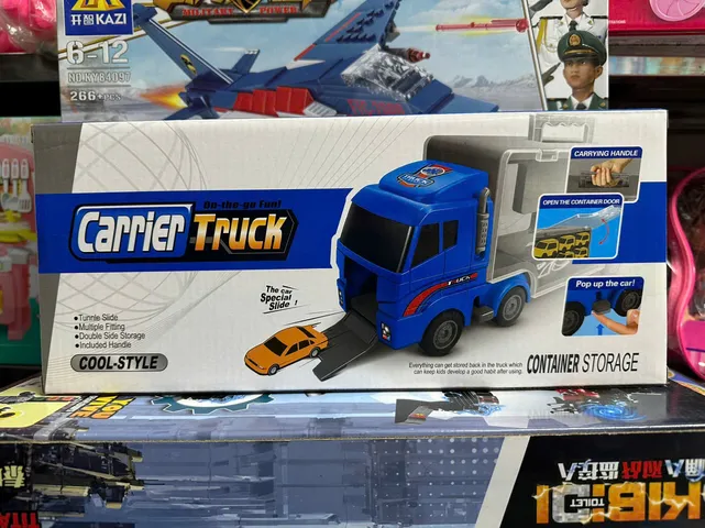 Xe Tải Lớn Chở 6 Xe Nhỏ - Đồ Chơi Trẻ Em Có Đường Trượt, Giao Màu Ngẫu Nhiên - Container Carrier Truck 818