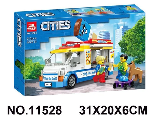 Đồ chơi lắp ráp lego mô hình xe bus bán kem 11528