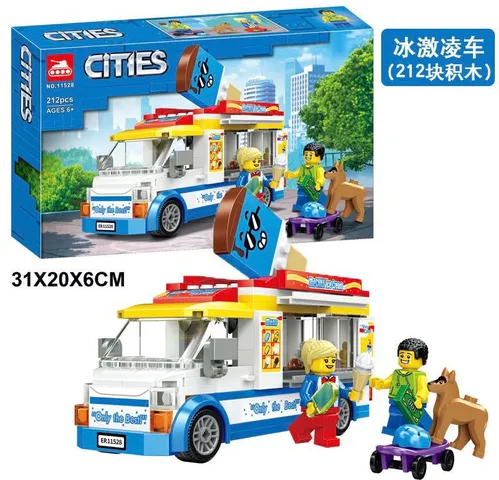 Đồ chơi lắp ráp lego mô hình xe bus bán kem 11528