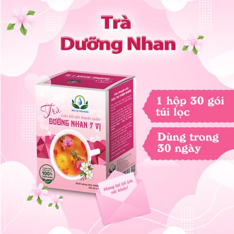 Trà Dưỡng Nhan 7 Vị Thảo Mộc - Hộp 30 Túi Lọc 10Gr Giúp Giảm Cân, Giữ Dáng và Làm Đẹp Da tại Siêu Thị Thiên Nhiên