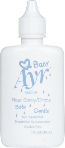 (có bill nhập) Nước muối vô trùng, làm sạch mũi cho bé Ayr Baby 30ml
