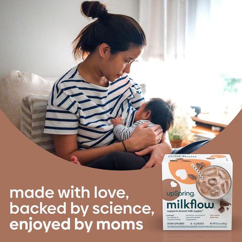 Ngũ Cốc Lợi Sữa Upspring Milkflow Fenugreek - Kích Thích Tiết Sữa Mẹ, Hỗ Trợ Năng Lượng Với Electrolytes - Hàng Mỹ 16 Gói