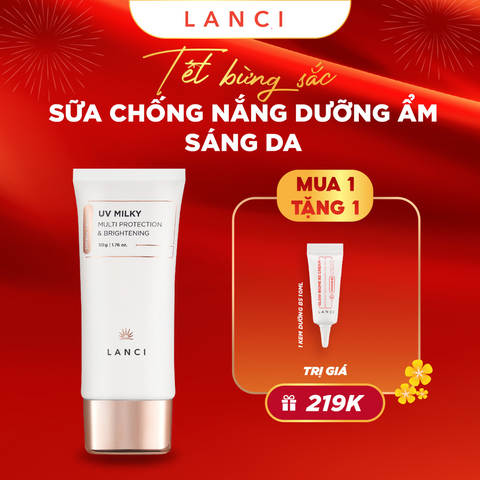 Sữa Chống Nắng Dưỡng Ẩm và Sáng Da LANCI UV Milky 50g
