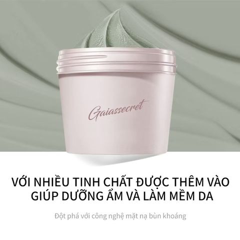 Mặt Nạ Đất Sét Gaia's Secret 100g - Giảm Mụn, Se Khít Lỗ Chân Lông, Dưỡng Ẩm Da Khỏe Mạnh, Chăm Sóc Da Từ Chiết Xuất Nha Đam