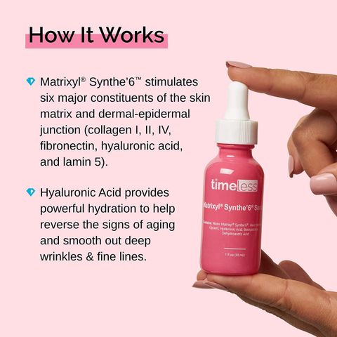 Serum Dưỡng Ẩm Timeless Matrixyl Synthe’6 30ml - Chống Lão Hóa, Cấp Ẩm Hiệu Quả Cho Da Mặt Từ Thương Hiệu Mỹ