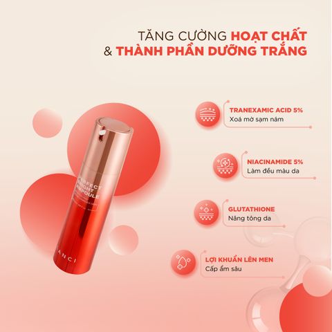 Bộ đôi Serum mờ nám 50ml và Kem dưỡng trắng 50ml LANCI dưỡng da trắng mướt