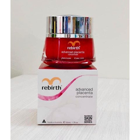 Kem Dưỡng Ẩm Rebirth Advanced Placenta 50ml - Chăm Sóc Da Giảm Nám & Nếp Nhăn Từ Nhau Thai Cừu, Phù Hợp Cho Phụ Nữ Trên 30 Tuổi