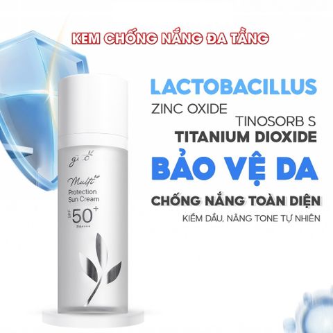 Kem Chống Nắng Đa Tầng GUO SPF 50+ PA++++ - Kem Chống Nắng Bảo Vệ Toàn Diện 30gr Cho Da Nhạy Cảm và Da Dầu Mụn