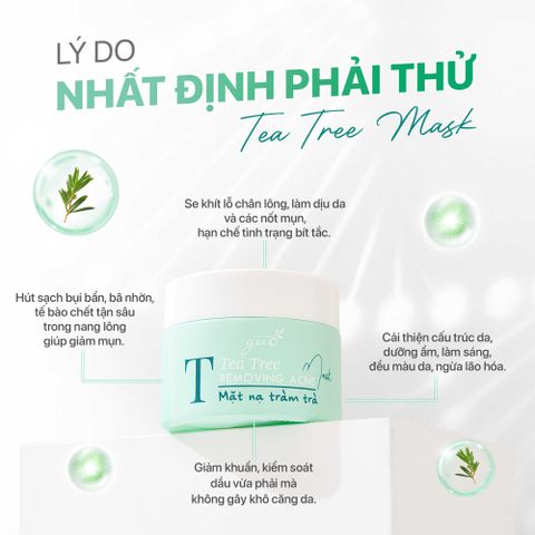 Mặt Nạ Đất Sét Tràm Trà – GUO Tea Tree Mask 50gr