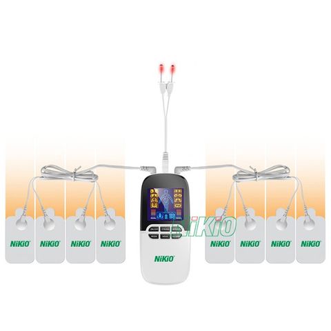 Máy Massage Xung Điện Nikio NK-102 - Thiết Bị Massage 8 Miếng Dán Hỗ Trợ Giảm Đau Toàn Diện, Công Nghệ Nhật Bản