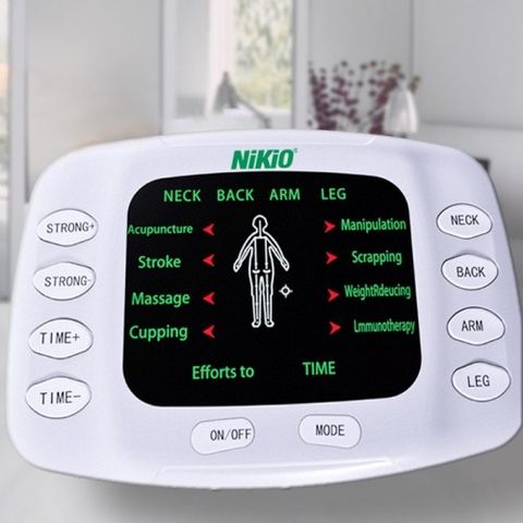 Máy Massage Xung Điện Nikio NK-105 - Thiết Bị Chăm Sóc Sức Khỏe Toàn Thân với 4 Miếng Dán và Dép Massage Chân, Tích Hợp 8 Chế Độ Thư Giãn
