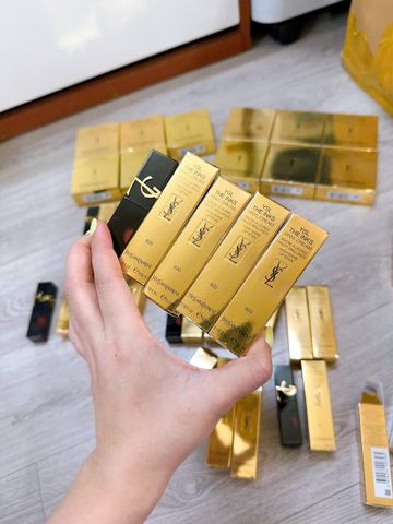 Son YSL Vinyl Cream Lip Stain 5.5ml - Mẫu Mới 2024 với 3 Màu Đỏ Cam Gạch, Hồng Cánh Đào, Hồng Cam Đất - Son Lì Chất Lượng Cao