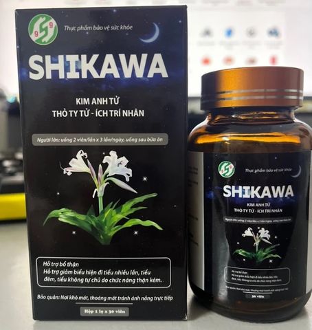 Viên Uống Shikawa Cải Thiện Tiểu Đêm - Hỗ Trợ Chức Năng Thận, Giảm Tiểu Đêm, Hộp 30 Viên Nhật Bản