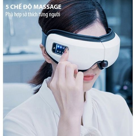 Máy Massage Mắt Nikio NK-116 - Công Nghệ Xoa Bóp Khí Nén, Nhiệt Nóng & Bluetooth Kết Nối Nghe Nhạc Thư Giãn Tối Ưu