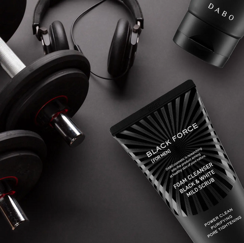 Sữa Rửa Mặt Nam Dabo Black Force 120ml - Trắng Da, Sạch Mụn, Hương Nam Tính, Xuất Xứ Hàn Quốc, Dành Cho Da Nhờn Mụn