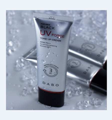 Kem Chống Nắng Dabo For Men Black UV Force Tone Up - SPF 50+ Dưỡng Da, Ngăn Ngừa Lão Hóa, Dưỡng Ẩm Cho Nam, 50ml