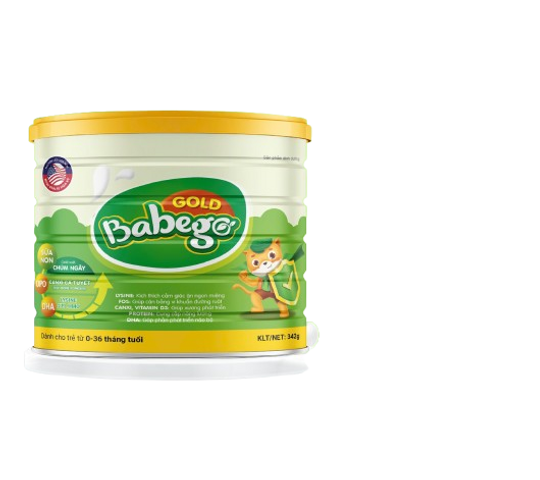Sữa non chùm ngây tăng cân Babego Gold Dòng Cao Cấp - Lon 342g