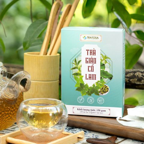 Trà giảo cổ lam TRATOSA 6 vị giúp hạ và ổn định huyết áp, giảm mỡ máu