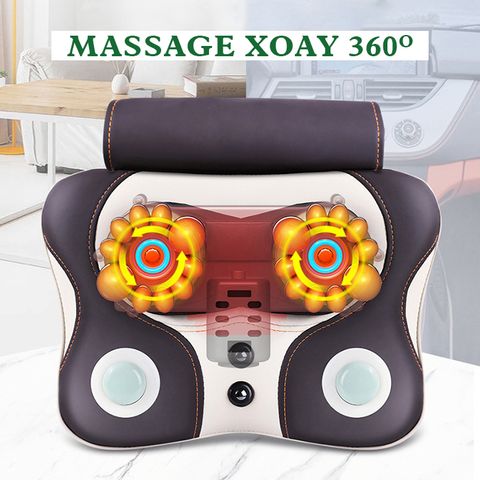 Máy massage cổ vai gáy Nikio NK-136DC - Đấm bóp cao cấp, pin sạc, giảm đau mỏi, thư giãn mỗi ngày cho nhân viên văn phòng và người cao tuổi