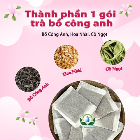 Trà Bồ Công Anh 30 Túi Lọc 3g - Trà Thảo Mộc Giúp Tiêu Hóa Tốt và Lợi Tiểu - Sản Phẩm Tự Nhiên từ Siêu Thị Thiên Nhiên