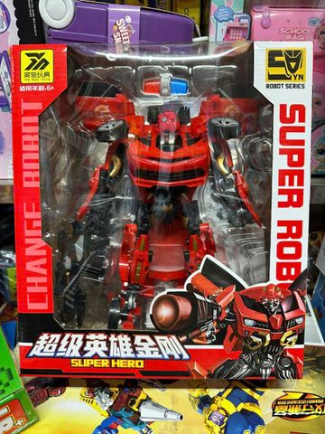 Đồ chơi lắp ghép robot biến hình xe ô tô 666-83 chọn màu ngẫu nhiên super robot change Hero