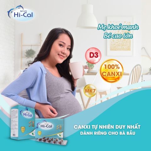 Viên Canxi Nano Sinh Học Avisure Hical - Bổ Sung Canxi Cho Bà Bầu, Đang Cho Con Bú, Người Cao Tuổi - Hộp 60 Viên