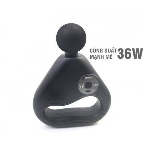 Súng Massage Giãn Cơ Toàn Thân Nikio NK-273 - 4 Tốc Độ Massage, Chức Năng Tự Động Tắt, Dễ Dàng Sử Dụng, Pin 1500mAh