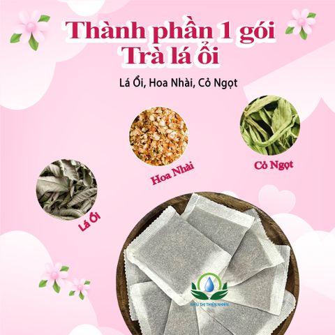 Trà Lá Ổi Túi Lọc - Giảm Mỡ Máu, Tốt Cho Tim Mạch, Hỗ Trợ Kiểm Soát Đường Huyết - Hộp 30 Túi 3gr Thảo Mộc Siêu Thị Thiên Nhiên