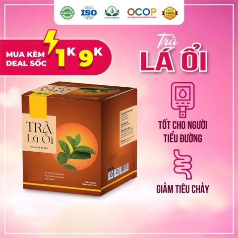 Trà Lá Ổi Túi Lọc - Giảm Mỡ Máu, Tốt Cho Tim Mạch, Hỗ Trợ Kiểm Soát Đường Huyết - Hộp 30 Túi 3gr Thảo Mộc Siêu Thị Thiên Nhiên
