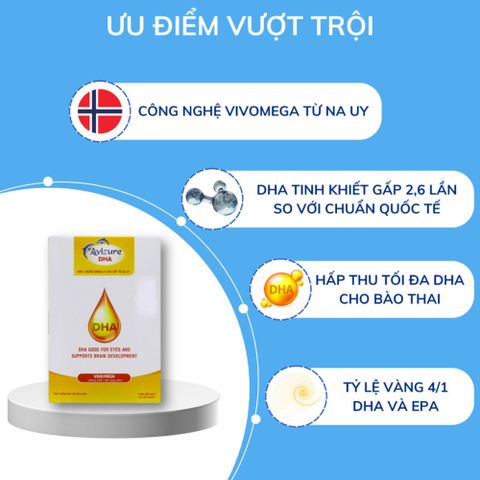Combo Canxi Hữu Cơ và DHA Avisure cho Bà Bầu – Hỗ trợ Phát Triển Não Bộ và Thị Giác cho Mẹ và Bé