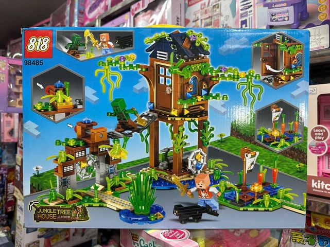Đồ chơi lắp ráp mô hình nhà cây Jungle tree house 818 98485