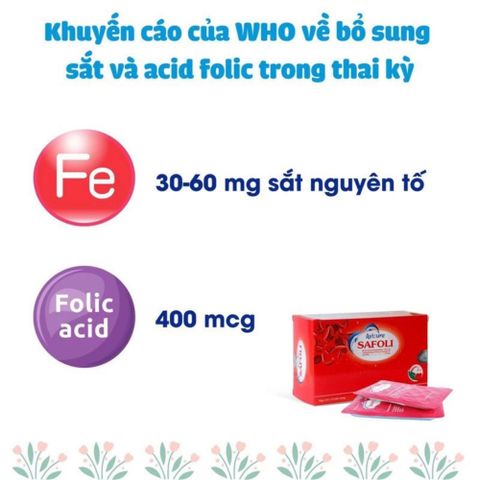 Sắt Safoli Avisure - Bổ sung Sắt và Acid Folic Cho Bà Bầu, Phụ Nữ Sau Sinh và Người Thiếu Máu - Hộp 30 Viên
