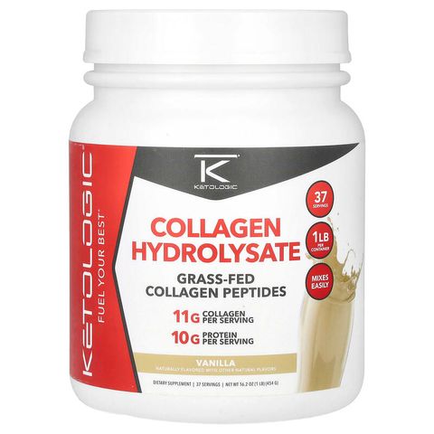 COLLAGEN HYDROLYSATE -COLLAGEN THỦY PHÂN- KETOLOGIC -1LBS(#454 GR) - 37 SERVINGS