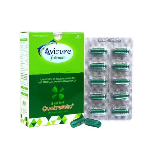 Viên Bổ Trứng Avisure Folimom 5-MTHF Hỗ Trợ Tăng Chất Lượng Trứng Cho Phụ Nữ Chuẩn Bị Mang Thai - Hộp 30 Viên