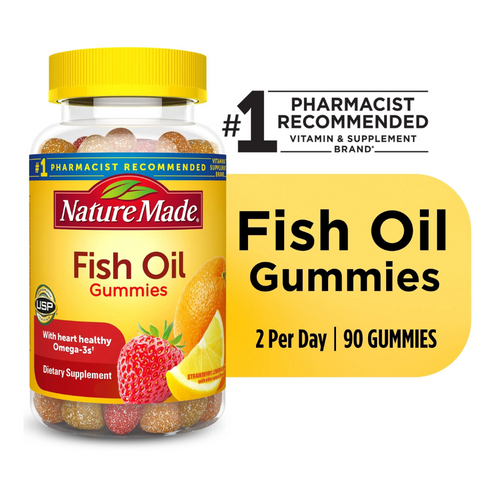 Kẹo Dẻo Fish Oil, Gummies Fish Oil 90 Viên của Mỹ