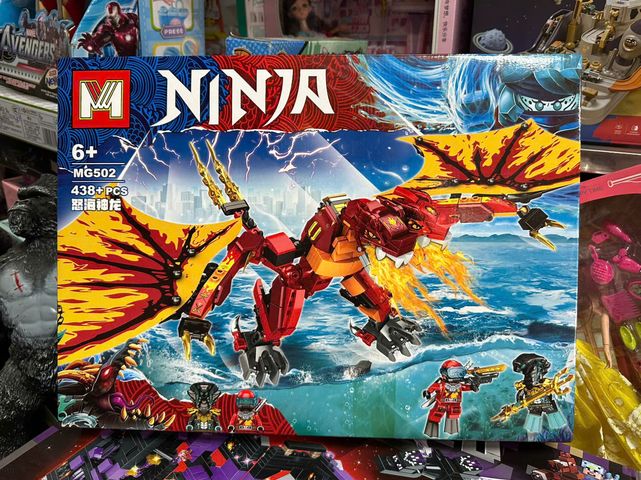 Bộ Đồ Chơi Lắp Ráp Ninja Rồng Đỏ MG502 - 500 Mảnh Ghép Phát Triển Tư Duy Sáng Tạo Cho Trẻ Em Từ 7 Tuổi Trở Lên