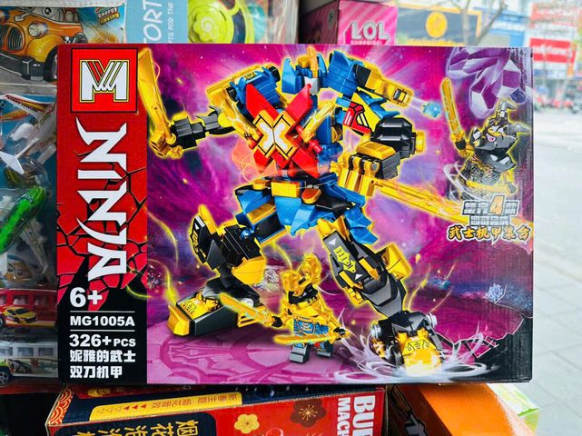 Đồ chơi lắp ráp chủ đề Ninja siêu anh hùng robot có 4 phân loại MG1005A MG1005B MG1005C MG1005D