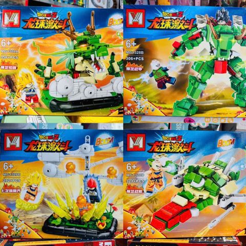 Đồ Chơi Lắp Ráp Dragon Ball - Bộ 4 Phân Loại MG1328A, MG1328B, MG1328C, MG1328D - Đồ Chơi Lego Phát Triển Tư Duy Sáng Tạo