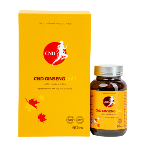 Viên Nhân Sâm CND GINSENG Gold - Thực Phẩm Bảo Vệ Sức Khỏe Hỗ Trợ Năng Lượng & Giấc Ngủ - 60 Viên Canada