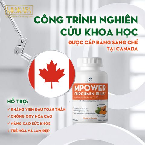 Viên Uống Nghệ Mpower Curcumin Plus - Hỗ Trợ Kháng Viêm, Chống Oxy Hóa Hiệu Quả Cao, Sức Khỏe Dạ Dày, Phục Hồi Nhanh Chóng