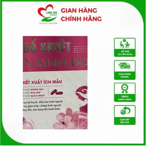 Bổ Huyết An Kinh DDK Giúp Điều Hoà Kinh, Giảm Kinh Thâm Vón Cục