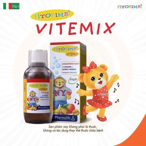 Vitemix Fitobimbi - Vitamin Tổng Hợp Tăng Cường Sức Đề Kháng, Cung Cấp Vitamin C, D, Khoáng Chất Cho Cơ Thể Khỏe Mạnh