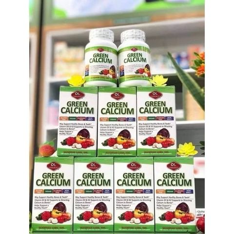 Greencalci - Bổ Sung Canxi Hữu Cơ Cho Bà Bầu và Trẻ Em - Sản Phẩm Tăng Chiều Cao Từ Dược Phẩm Olympias