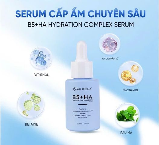 Serum B5 HA AVO SKINLAB 30ml - Tái Tạo, Phục Hồi Cho Da Căng Bóng, Giảm Nếp Nhăn, Cấp Ẩm, Phù Hợp Với Da Nhạy Cảm