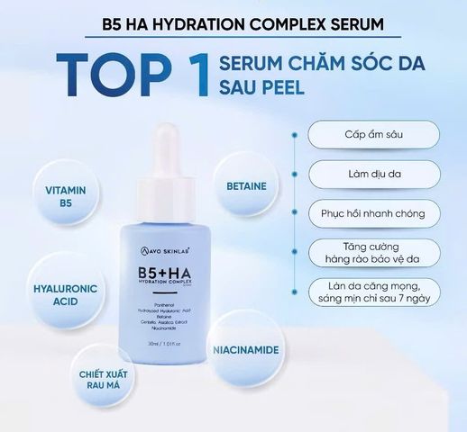 Serum B5 HA AVO SKINLAB 30ml - Tái Tạo, Phục Hồi Cho Da Căng Bóng, Giảm Nếp Nhăn, Cấp Ẩm, Phù Hợp Với Da Nhạy Cảm
