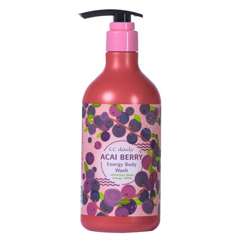Sữa Tắm Trái Cây CC Daily Chiết Xuất Acai Berry - Dưỡng Ẩm, Chống Oxy Hóa, Làm Sáng Da, Chăm Sóc Da Khỏe Mạnh 580g